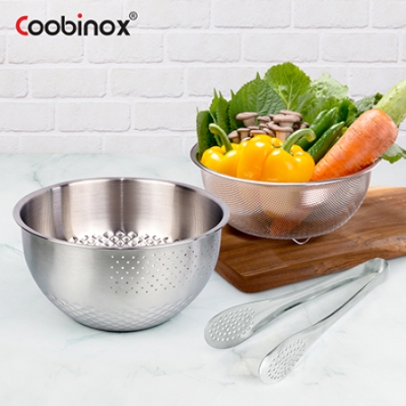 [쿠비녹스] 아트웨어 쌀함박 높은채반 집게 3종 세트 #2