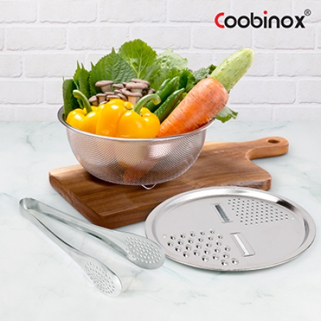 [쿠비녹스] 아트웨어 높은채반 채칼 집게 3종 세트 #2