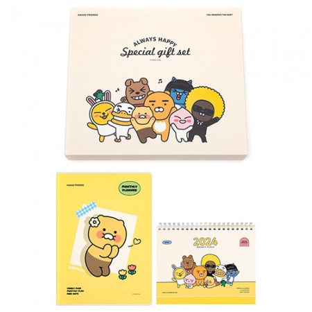 카카오프렌즈 새날 선물세트8, 만년형 플래너 + 탁상캘린더 #2