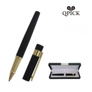 큐픽 이글 볼펜 블랙 골드블랙