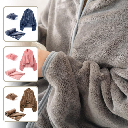 W004 플레인 양털 똑딱이 단추 쿠션 무릎담요 사무실 캠핑담요 중형 대형 담요 인쇄 답례품 #4