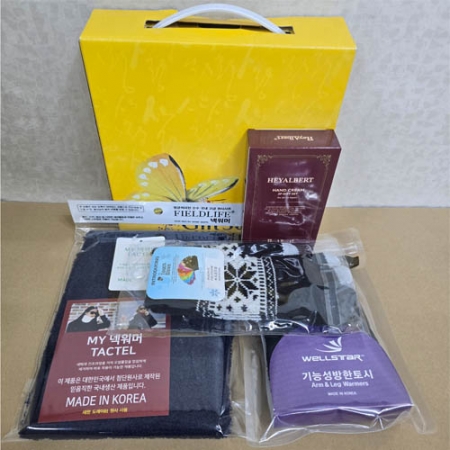 데일리 라이프 겨울고급선물4종 국산넥워머 국산발토시 방한요품4종 핸드크림 니트장갑 #2