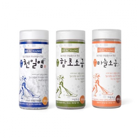 해창소금 천일염 + 함초 + 마늘 3종 선물세트 #3