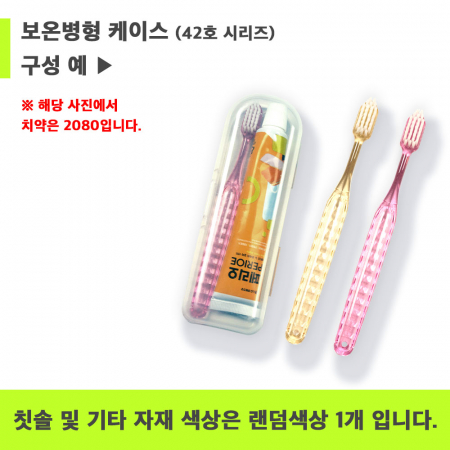 2080 42호 2080 베이직케어 치약 50g + 슬라이스 칫솔 + 보온병형 케이스 #4