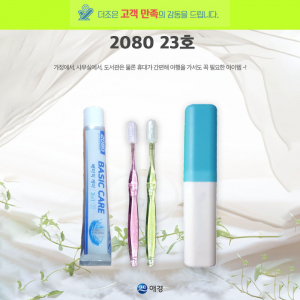 2080 23호, 2080 베이직케어 치약 50g +국산 PP 단사출 칫솔+케이스