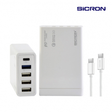 시크론 EN-898QPD 80W 고속 PD QC 멀티 USB 충전기