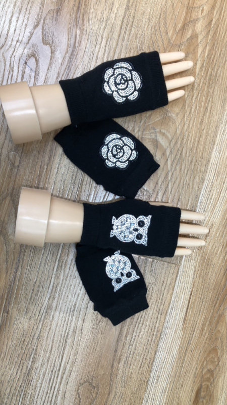 니트 큐빅 반장갑 핸드워머 운전장갑 #3