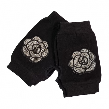 니트 큐빅 반장갑 핸드워머 운전장갑 #5