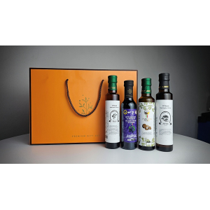올리브오일 250ml +트러플오일 250ml + 발사믹식초 250ml + 아보카도오일 엑스트라버진 250ml 선물세트
