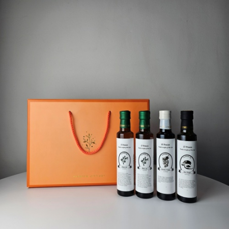 올리브오일 250ml * 2p + 발사믹식초 250ml + 아보카도오일 엑스트라버진 250ml 선물세트 #2