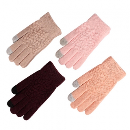 로페리아 여성 니트 쟈카드 스마트폰터치 장갑(0190679) #2