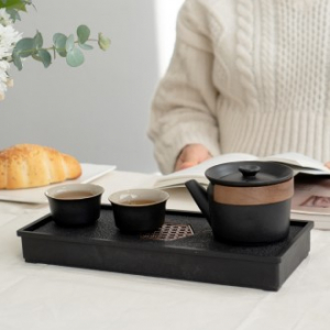 다도 세트 깊은별밤 도자기 티팟 다기세트 2인