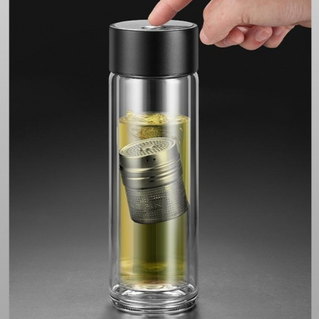 캡슐 이중 유리 티 텀블러 차망 티보틀 400ml #8