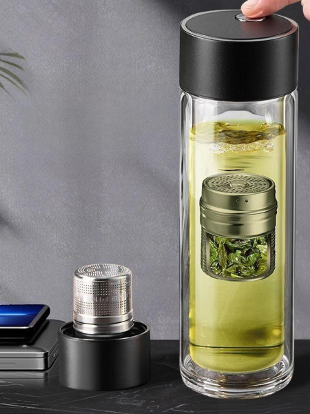 캡슐 이중 유리 티 텀블러 차망 티보틀 400ml #2