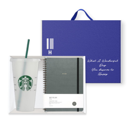 스타벅스 정품 리유저블 벤티 밴딩 다이어리 손잡이 기프트박스 세트 // 랜덤발송 #2