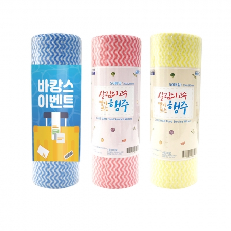 물기제거에 탁월한 뜯어쓰는 간단 롤행주 50매 #3