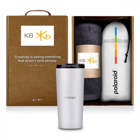 레스쁘리 고급 폴라로이드 텀블러 세트 B 스펙트럼 포커스+타올 #3