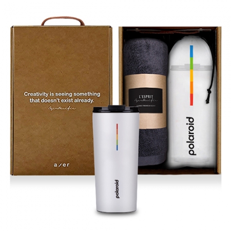 레스쁘리 고급 폴라로이드 텀블러 세트 B 스펙트럼 포커스+타올 #2