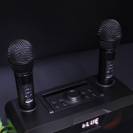 머레이 블루투스 듀얼마이크 휴대용 노래방기기 BLUE EYE + usb형 미니 미러볼 #7