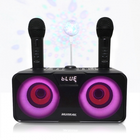 머레이 블루투스 듀얼마이크 휴대용 노래방기기 BLUE EYE + usb형 미니 미러볼 #2