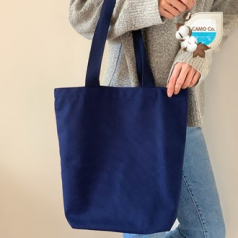 카모 캔버스 각민자형 에코백