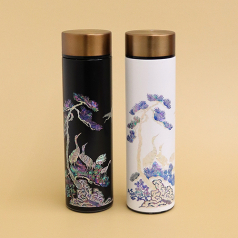 아름누리 자개 소나무학무늬 자개텀블러