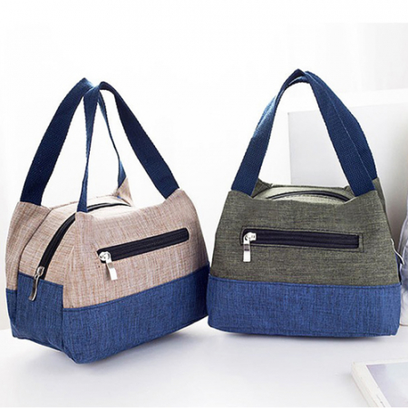 컬러 투톤 핸디 캔버스 에코백 K70 캔버스백 #2