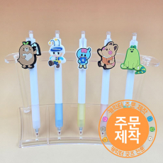 PVC캐릭터 핑거러버볼펜 젤심 // 주문제작