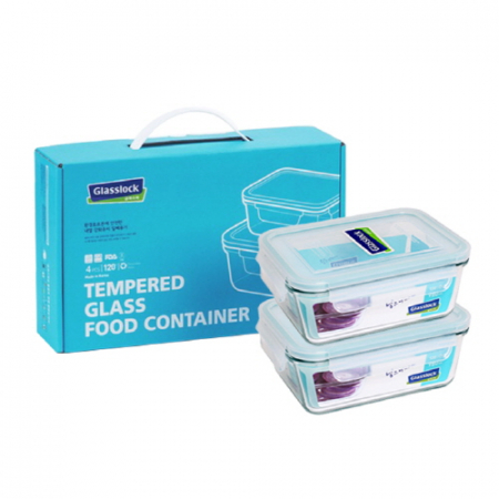 글라스락 직사각형 2종 세트 980mlx2 #2