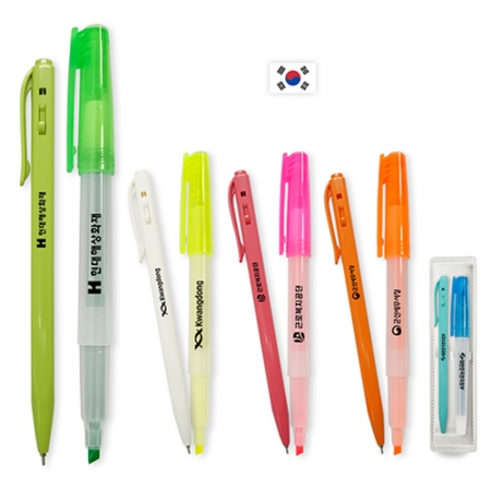 사각니들펜 + 핫트 네오 형광펜 세트 #2