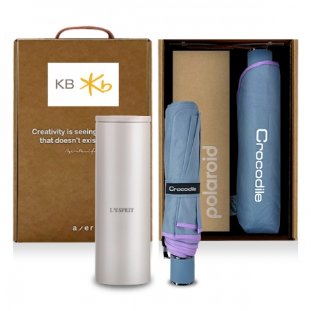 레스쁘리 고급 폴라로이드 텀블러 세트 I (버티컬 픽셀+크로커다일 바이어스 우산) #3