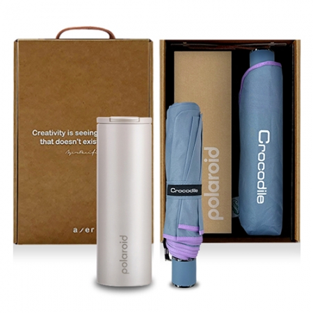 레스쁘리 고급 폴라로이드 텀블러 세트 I (버티컬 픽셀+크로커다일 바이어스 우산) #2
