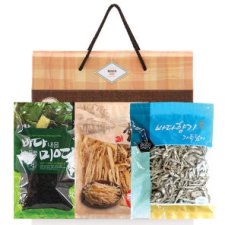 가온애 가득담아 멸치혼합세트 2호(중멸200g+황태채100g+미역50g) (면세) #2