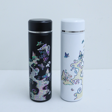 아름누리 고급 316 나비물결 자개텀블러 #2