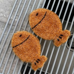 붕어빵 아크릴 수세미