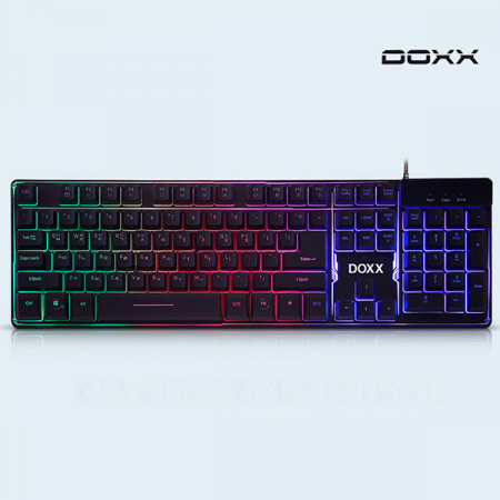 DOXX DX-LK30 비키스타일 동시입력 LED 플런저 게이밍 유선 키보드 블랙 #4