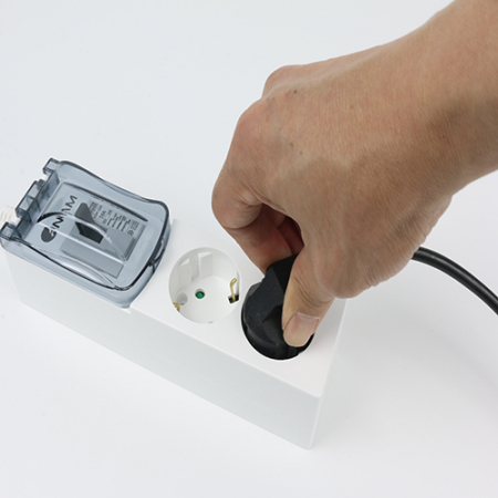 아남 고용량 4000W 배선차단기 2구 멀티탭 4.5m 국산 과부하 차단기 #4