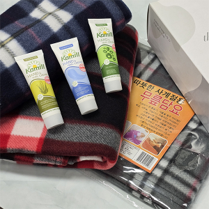 카밀 핸드크림+ 보온 담요 선물세트
