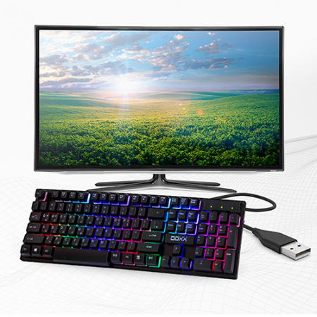 DOXX DX-K1001 게이밍 LED 유선키보드 #4