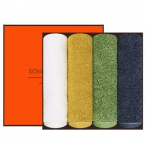 [송월타올] 컬러캔디 30수 4P 수건 선물세트, 답례수건