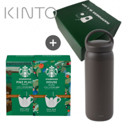킨토 정품 커피보틀 텀블러 다크그레이 스타벅스 드립커피 선물세트