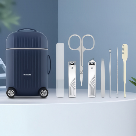 여행용휴대용 미니 캐리어 케이스 손톱깎이 8종 세트 #3