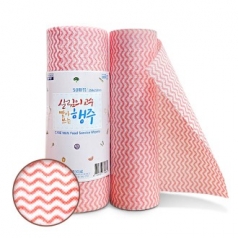 물에 빨아도 잘 닦이는 다용도 롤행주 50매