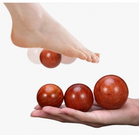 원목마사지 볼 지압 선물 용품, 단체 판촉용 사은품 기념품 판촉물 답례품, 건강 손 마사지기 명절 선물 #3