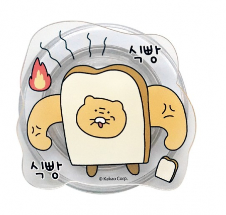 카카오프렌즈 슬로피 클리어 춘식이 에폭시 맥스탠드 톡 맥세이프 호환 스마트 그립 홀더 톡 #4