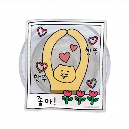 카카오프렌즈 슬로피 클리어 춘식이 에폭시 맥스탠드 톡 맥세이프 호환 스마트 그립 홀더 톡 #6