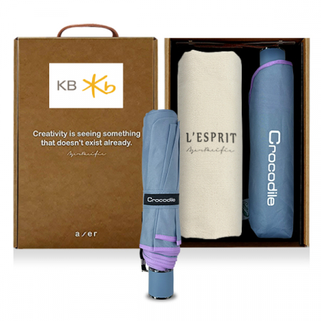 레스쁘리 고급 세트 AA, 크로커다일 바이어스 우산 + 에코백 #3