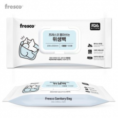 프레스코 캡형 위생백 중형 100매