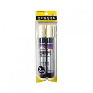 유성매직 2개 1.검정+검정, 2.청+적, 3.흑+적