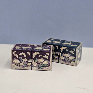 아름누리 목단꽃나비 자개 쌍합보석함